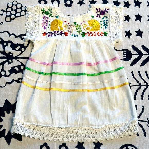 Other - VINTAGE EMBROIDERED TODDLER DRESS 2T
